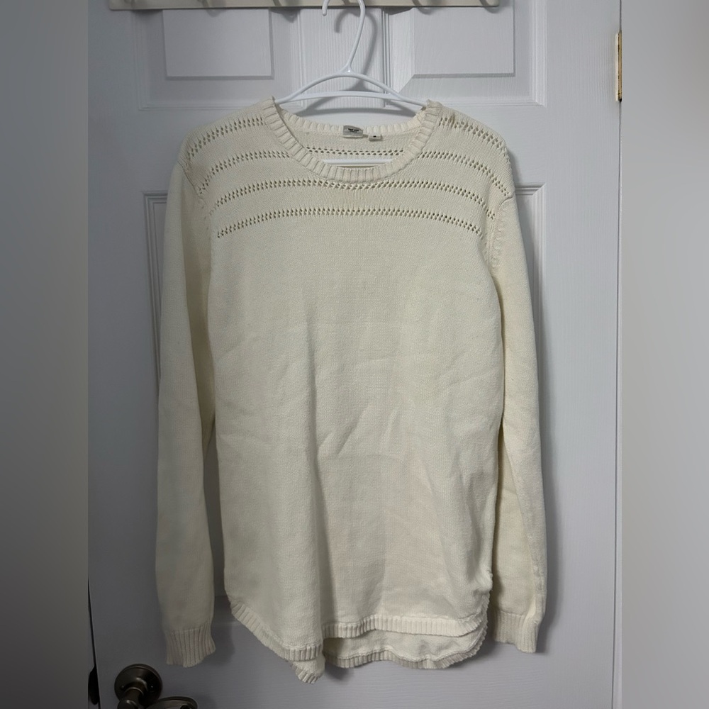 tentree Women's Cream Crewneck Sweater